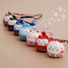 1pc Cartoon Luck Cat Keychain Maneki Neko Trinkets Car Accessory Bag Pendant
