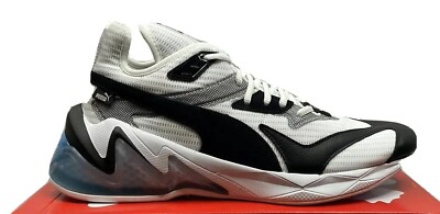 Puma LQDCELL Origin Men Running Shoes White Black Size 9.5 Athletic Sneakers