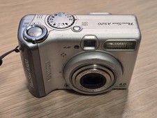 Canon PowerShot A520 Digital Camera 4.0MP Silver For PARTS ONLY