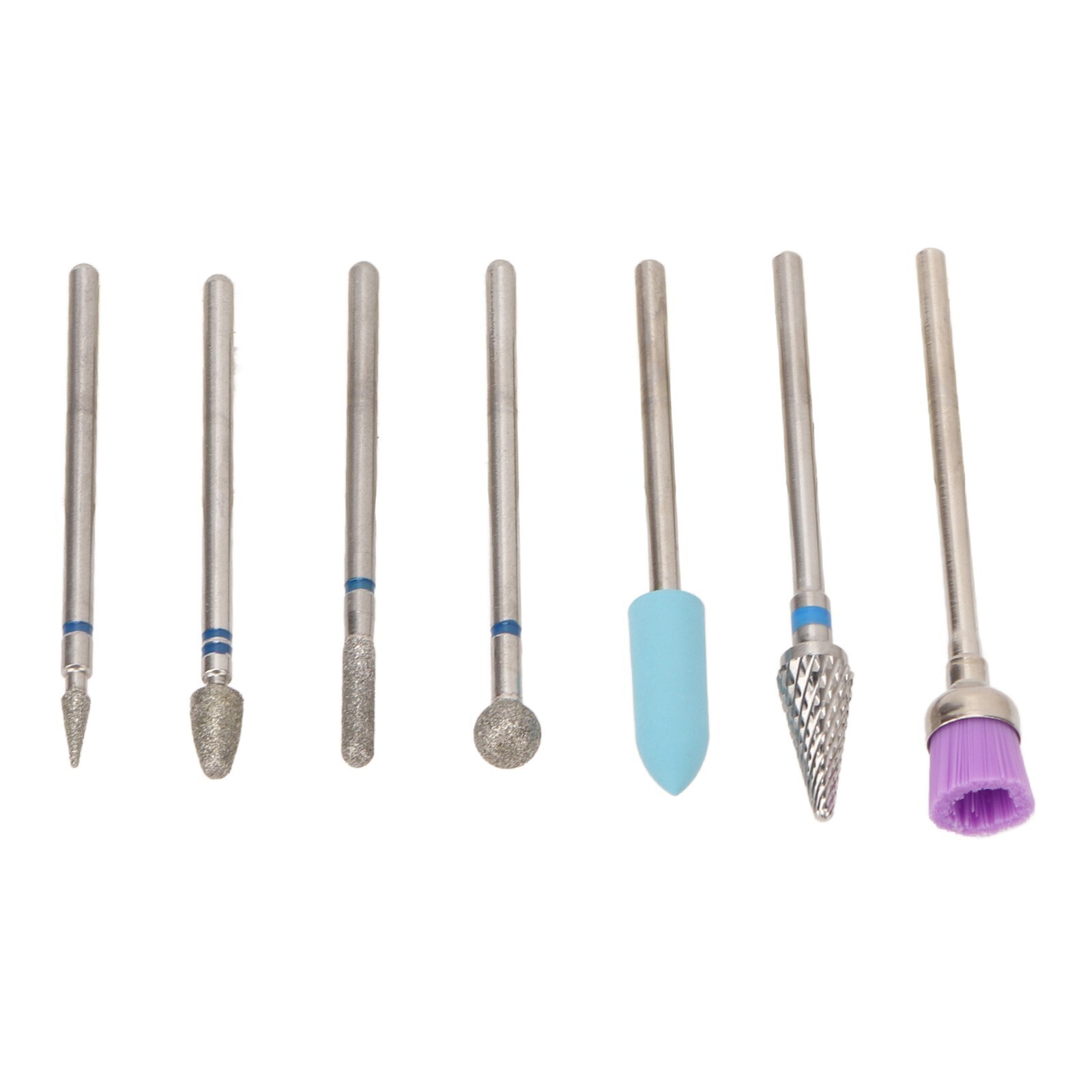 7pcs Nail Drill Bit Set Stainless Steel Portable Professional Fast Removal Nail
