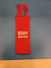 Red Merry Christmas Wine Bottle Gift Bag Holiday Party Favor India