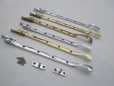 Fensterflügel Strebenarmverschluss massiv Messing naturfarben Fensterbeschläge