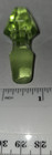 Vintage Hazel Atlas Uranium Glass Decanter Stopper  Ornate  Glows 2.5" — photo 2