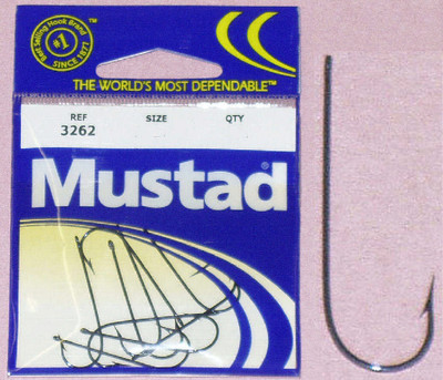 Mustad 3262 #5 Blue Aberdeen Hooks 100Ct