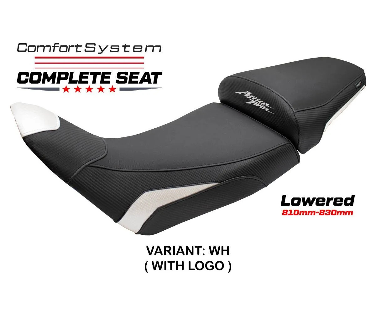 Seat cover Asmara Comfort White + logo Tpz comp HONDA AFRICA T 1100 2020 2026