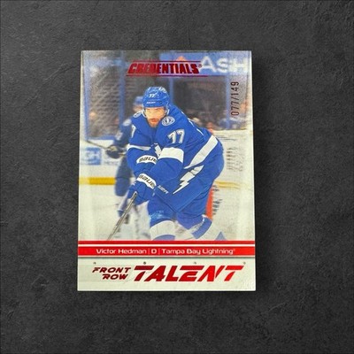 2024-25 Credentials VICTOR HEDMAN Jersey # Match 077/149 Front Row Talent RED