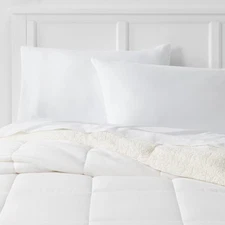 Room Essentials Faux Shearling Reversible Comforter Sherpa