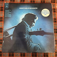 JOHNNY CASH AT SAN QUENTIN 1969 Vintage Vinyl Lp Record Album Johnny Cash Live