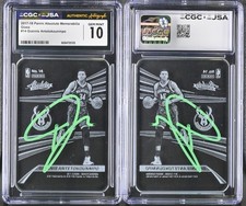 2017-18 Absolute Memorabilia Giannis Antetokounmpo - Glass w/ JSA Authentic Auto