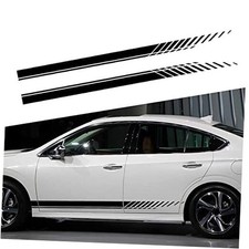 Universal Vinyl Side Body Car Decals Racing Stripes Sticker Stripe Black