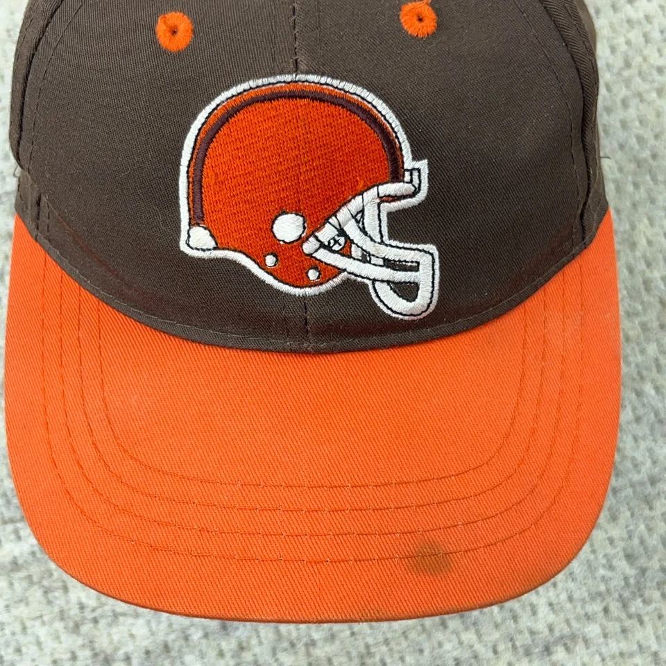 Vintage Cleveland Browns Hat Cap Snap Back Blockhead 90s NFL FootballYouth Kids - Image 3 of 4