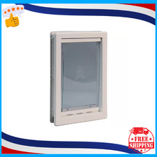 7 in. x 11.25 in. Medium Original Frame Dog and Pet Door w/ Flexible clear flap.