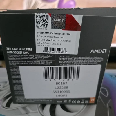 Ryzen 7 7700X listing on ebay