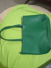 Grüne Große Tasche Mit Kunst-Leder