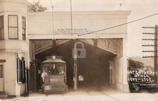 Waterford NY Covered Bridge Rensselaer Park Trolley 1900s RPPC Postcard COPY