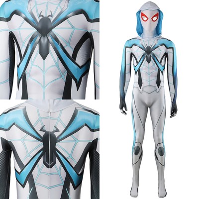 Spider Man Bodysuit Marvel's Spider-man 2 Miles Morales Costume white 2 ver.