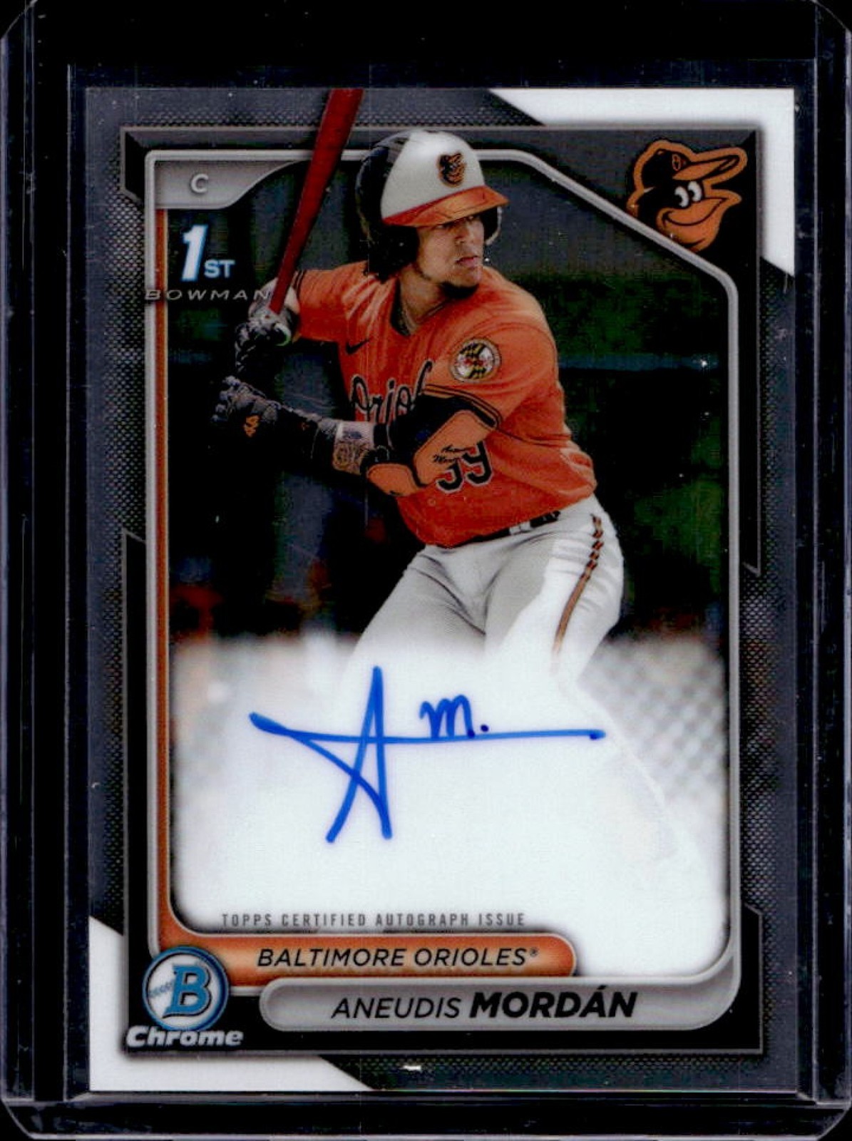 2024 Bowman Aneudis Mordan Chrome Auto 1st Prospect #CPA-AMO Orioles