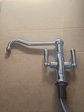 Blanco 157-139-CR Terra Twin Handle Kitchen Faucet Polished Chrome