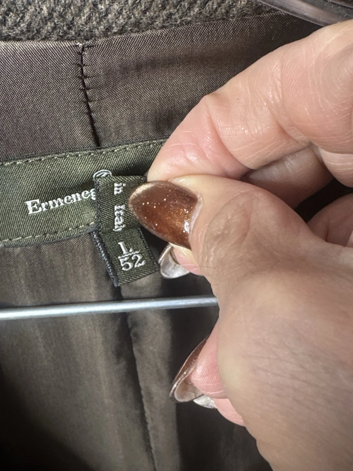 Ermenegildo Zegna Men’s Gray 100% Cashmere Sport Coat EU 52 Lined Pockets image 4