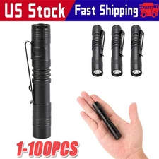 1-100 Small LED Flashlight Torch Penlight For Dentist Camping Hiking Pocket Lamp