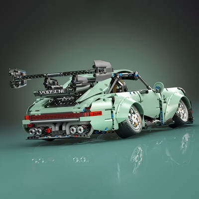 1:10 Brick Block Build Technic PORSCHE stanced + slammed 2435pcs
