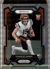 2023 Prizm Charlie Jones Bengals #317 Rookie Card. rookie card picture