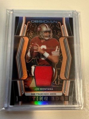 2020 OBSIDIAN CUTTING EDGE Joe Montana Jersey Card 16/40 Jersey # Match 49ERS FM