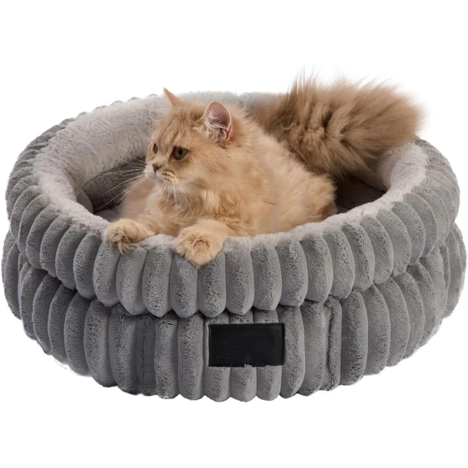 20-24" Pet Bed Washable Cat Beds Fluffy Cat Sofa for Medium Small Dogs Non-Slip