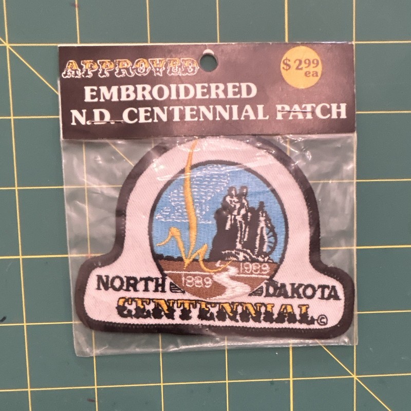 New Approved Embroidered N.D. North Dakota Centennial Patch 1889 1999