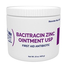 WeCare First Aid Antibiotic Bacitracin Zinc 15 oz. Jar Ointment