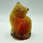 Blenko Cat Kitten Tangerine Orange 2025 Glass Figurine Art Glass Sculpture