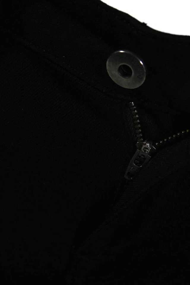 Pantalones sin cordones DL1961 para mujer con botones y cremallera negros talla 26 Foto 4 de 4