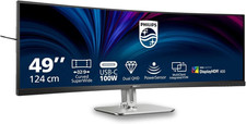 Image of Philips 49" SuperWide Curved Dual-QHD 75Hz HDR400 Monitor! PD USB Hub DP HDMI!