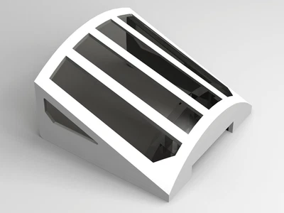 LEGO Concorde Cockpit Windscreen | White and Trans-Black | 103918pb01 *NEW RARE*