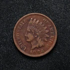 1886 T-2 Indian Head Cent Fine Cleaned (bb19402)