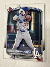 Eduardo Quintero RC 2025 Bowman Draft #BD111 Dodgers Prospect