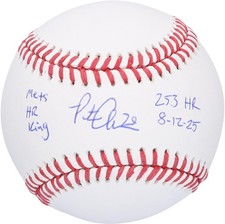 Pete Alonso New York Mets Signed Baseball with Multiple Inscriptions - LE of 50