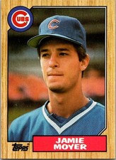 1987 Topps Jamie Moyer  RC 227 Chicago Cubs