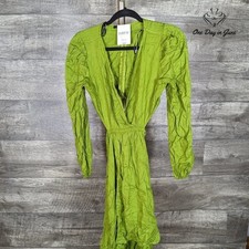 Forever 21 Long Sleeve Tie Waist Dress Size M