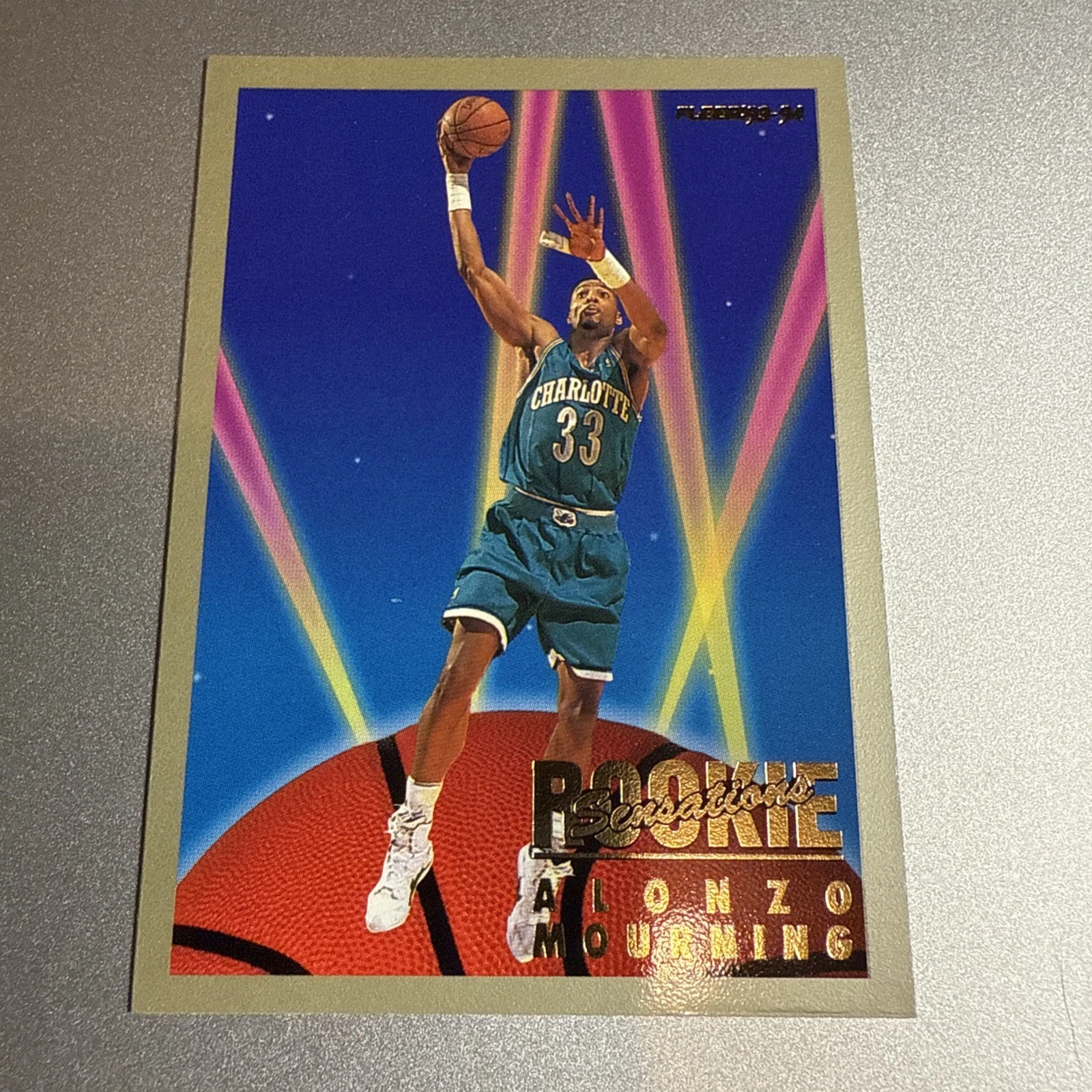 1993-94 Fleer Rookie Sensations Alonzo Mourning # 17