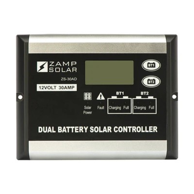 30-Amp Dual Battery Bank 5-Stage PWM Charge Controller Zamp Solar RV/Trailer