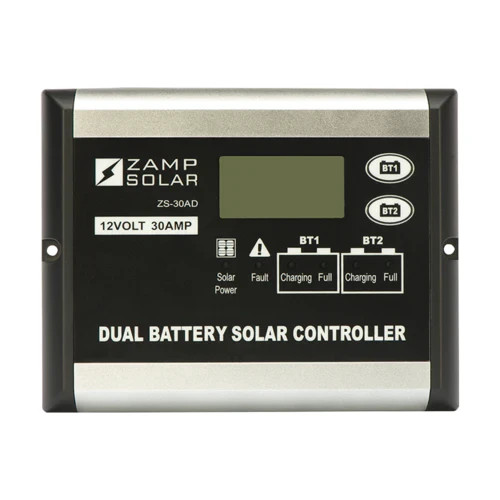 30-Amp Dual Battery Bank 5-Stage PWM Charge Controller Zamp Solar
