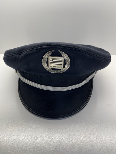 VINTAGE US Airways Airline Pilot 90s SUPERIOR UNIFORM CAP CO Chicago USA RARE - Picture 1 of 19