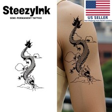 SteezyInk temporary tattoo Cloud Guardian last upto 2 weeks 4 x 7 inch