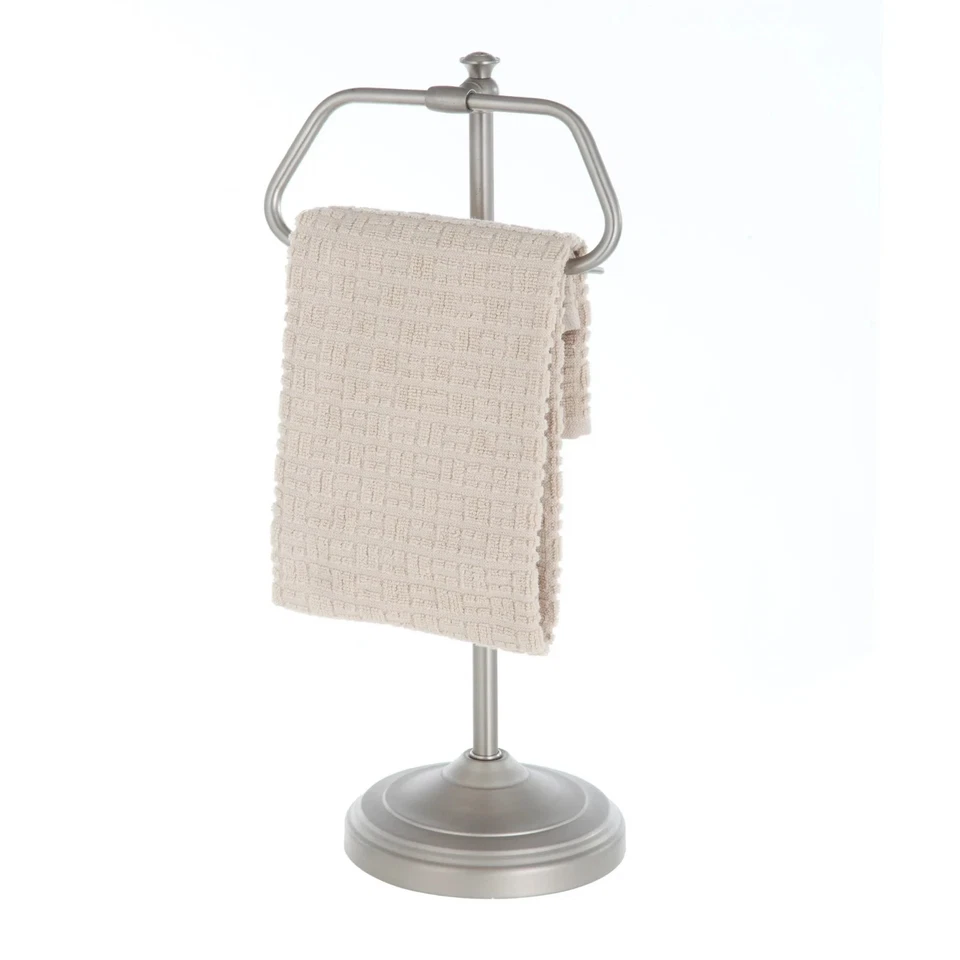 Soporte toallero de mano para baño Better Homes & Gardens, níquel satinado Foto 2 de 4