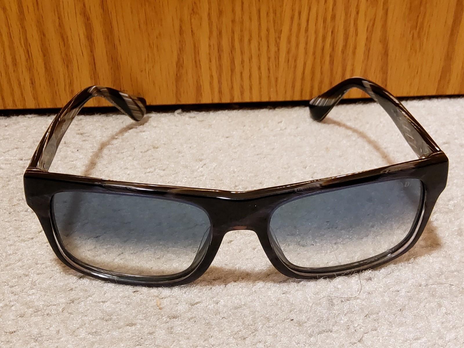 Mens Prada EAR1H2 Black/Tan Tortoise Glasses Tinted Frames Only Full Rim Italy