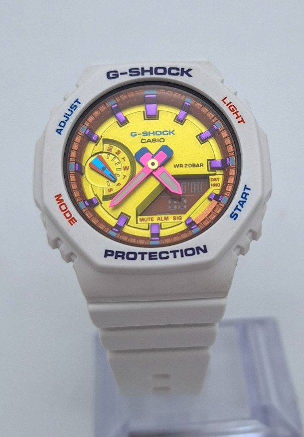 GMA-S2100BS-7A Watch Analog G-Shock Casio Vivid Mini | White Digital | G-SHOCK - vintagewatches.pk
