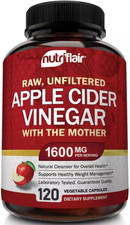 Apple Cider Vinegar Capsules with the Mother - 120 Vegan ACV Pills - Best Supple