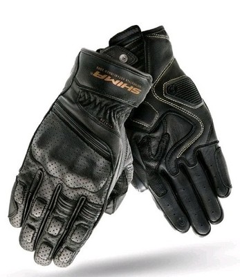 Motorcycle gloves vintage SHIMA AVIATOR black - size Large