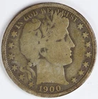 1900 O Barber Half Dollar